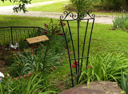 Garden Trellis with Scroll Design